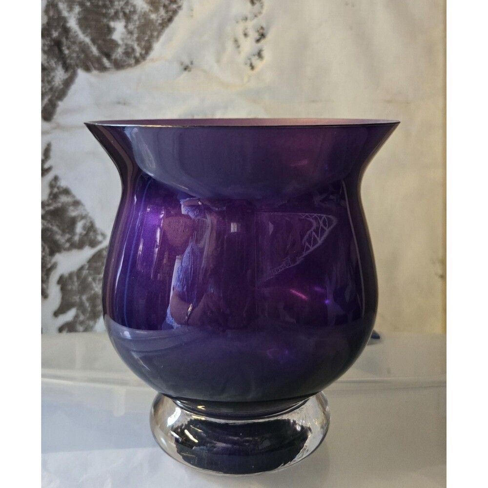 PartyLite Amethyst Tealight Holder P7227 Purple Glass Candle Holder B#23 - Picture 6 of 6